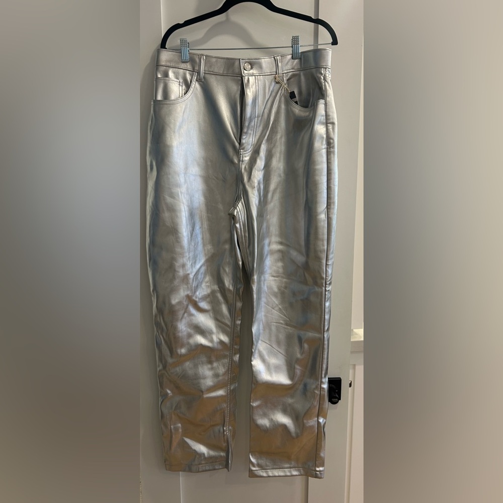 Abercrombie & Fitch Silver Ultra High Rise Pants